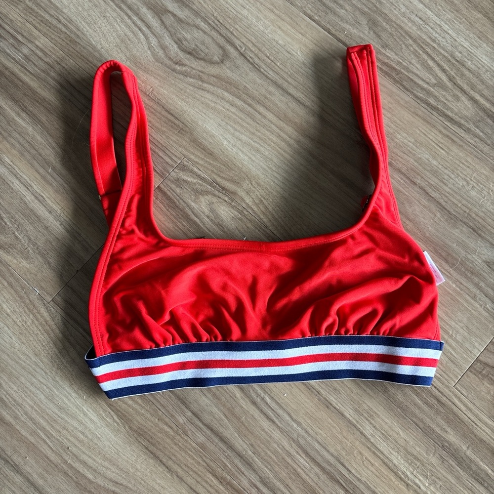 Xhilaration Vibrant Red Bikini Top